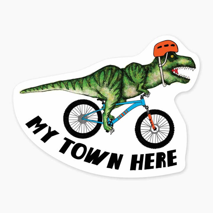 Rex Bike - 3" Name Drop Sticker for wholesale by Nice Enough Stickers