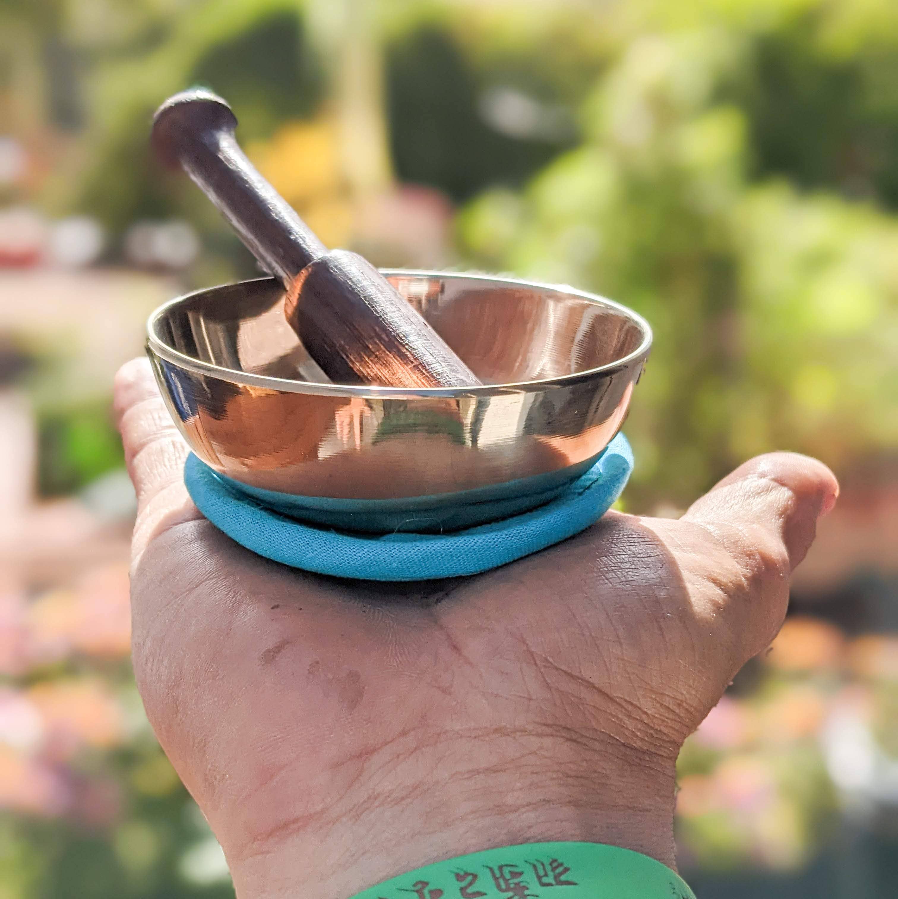 Tenzing Collections - Vente Accessoire de méditation - Bol chantant pour débutants avec son facile et superbe, livré avec sac7