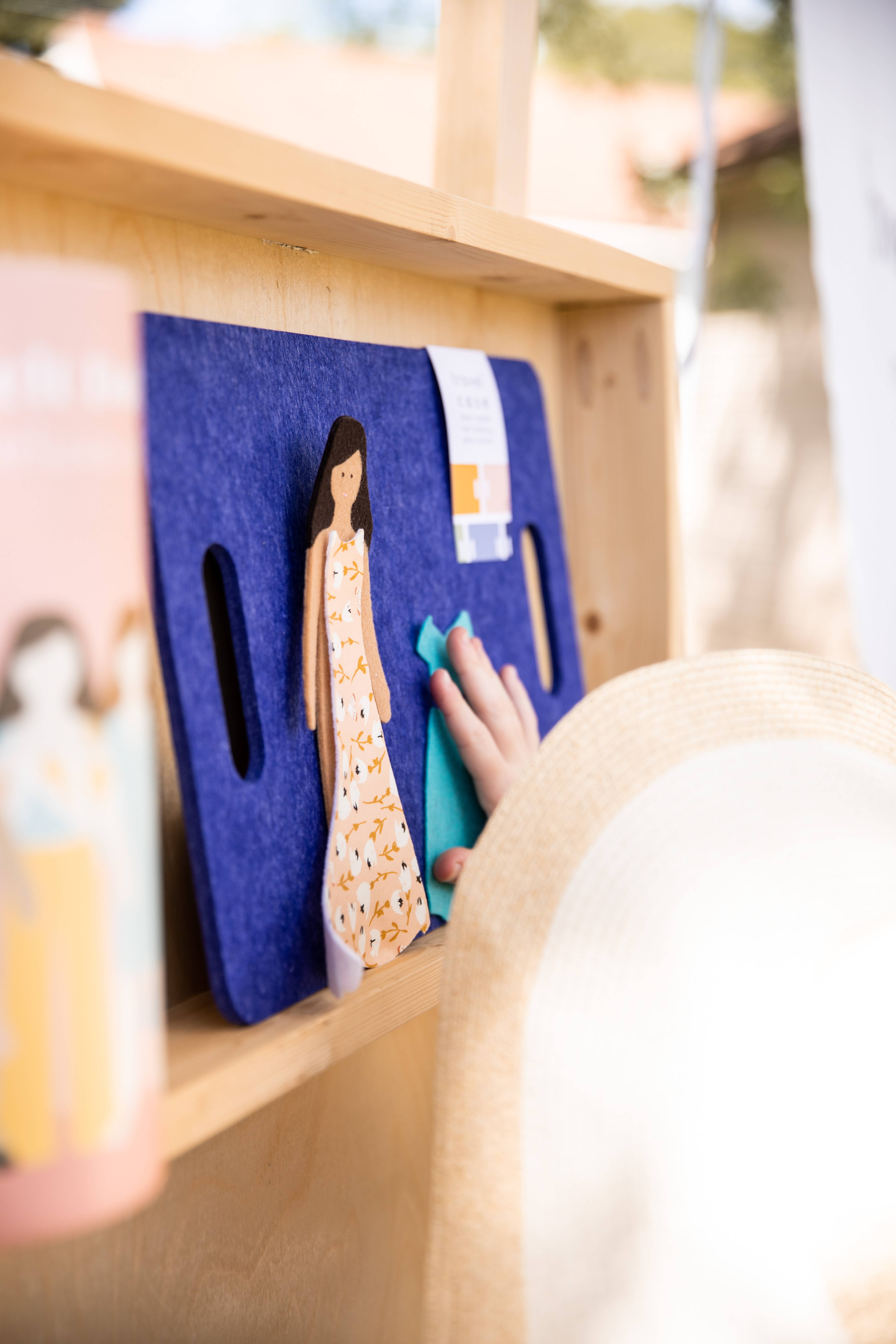 Lowercase Toys – wholesale Docka - Barn – Filt Doll - Deluxe Set i karamell10