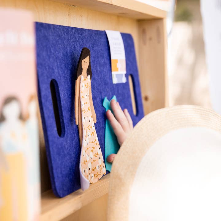 Lowercase Toys – wholesale Docka - Barn – Filt Doll - Deluxe Set i karamell10