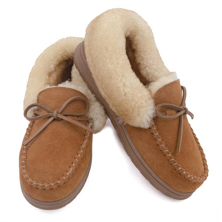 Women's Shearling Moccasins for wholesale by Surell