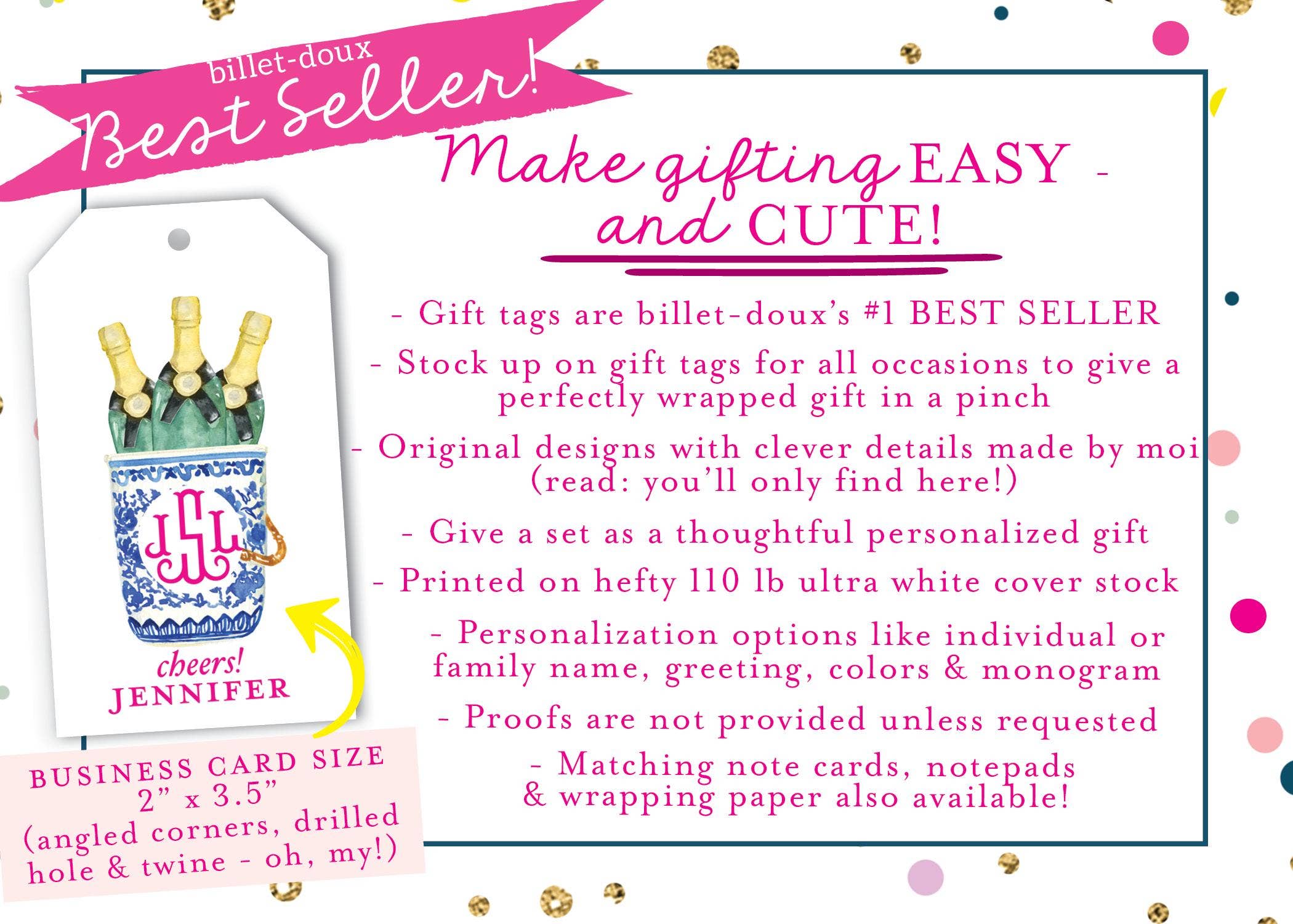 billet-doux - Wholesale Gift Tag - Christmas Vintage Christmas Mixed Gift Tag Set6