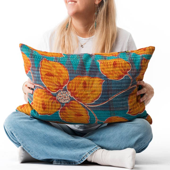 Quilted Decorative Pillow Vintage Kanta for wholesale by Nest Factory