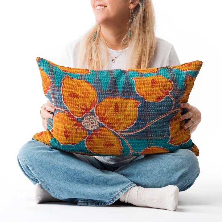 Quilted Decorative Pillow Vintage Kanta for wholesale by Nest Factory