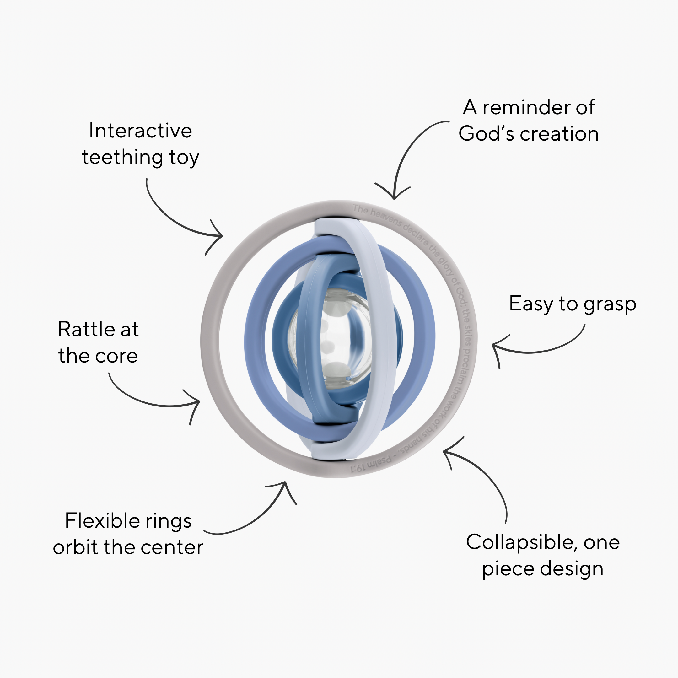 Ryan & Rose - Wholesale Handheld Rattle - Baby - Creation Rattle2