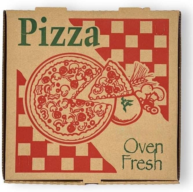 EcoQuality - Wholesale Food Storage Container - EcoQuality Kraft Pizza Boxes Lock Corner 10x10 Inches Oven Fresh0
