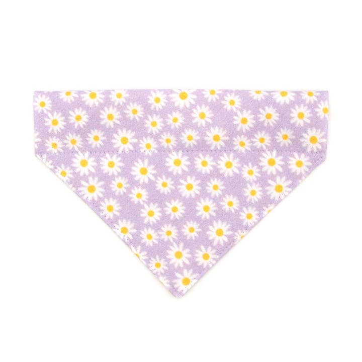 "Daisies - Purple" - Floral Bandana For Cats & Small Dogs for wholesale by Made By Cleo