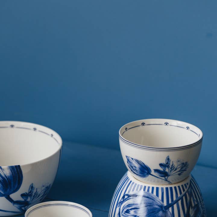 Heinen Delfts Blauw - Wholesale Bowl - Tulip Stripes Dip Dish3