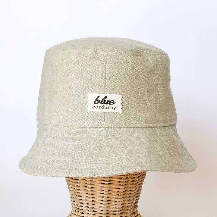 Bonnet en lin - Beige pour la vente par Blue Corduroy