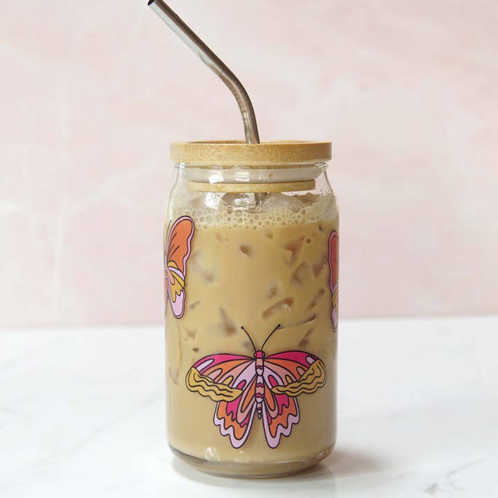 Butterfly Can Glass for wholesale by Forest Cove Home