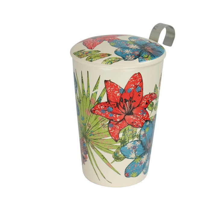 Tazza da tè in porcellana TEAEVE "Rustic Flower" per la vendita all'ingrosso da parte di Eigenart