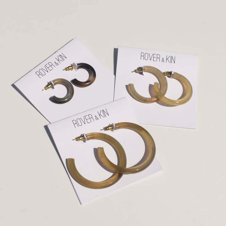 Rover & Kin - Wholesale Hoop Earrings - Horn Essential Hoops1