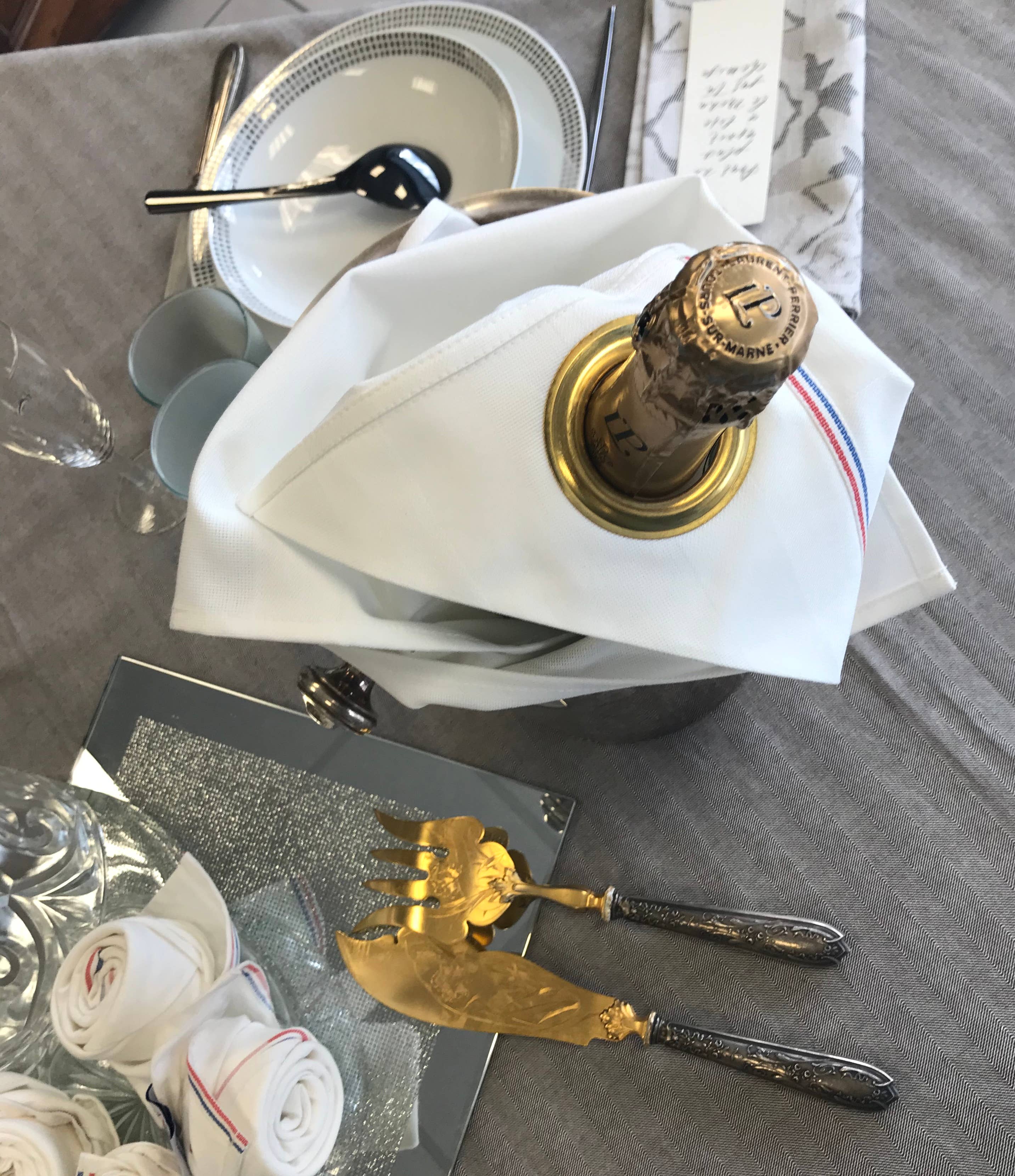 Dresseur de tables - Vente Sacs pour bouteilles de vin - LITEAU - Spécial Champagne - 100 % coton2