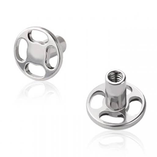 BASE DE ANCORAGENS DÉRMICAS DE GRAU IMPLANTE TITÂNIO COM 4 FUROS por atacado de CRAVE