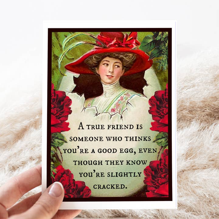 Cheerful Whimsies - Wholesale Friendship Card - Greeting Card. A True Friend... Thinks You're A Good Egg.5