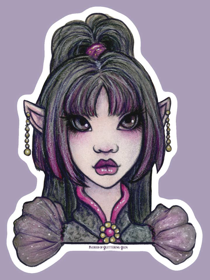 Autocollant Shiori Faerie pour la vente par Faeries of Glittering Glen