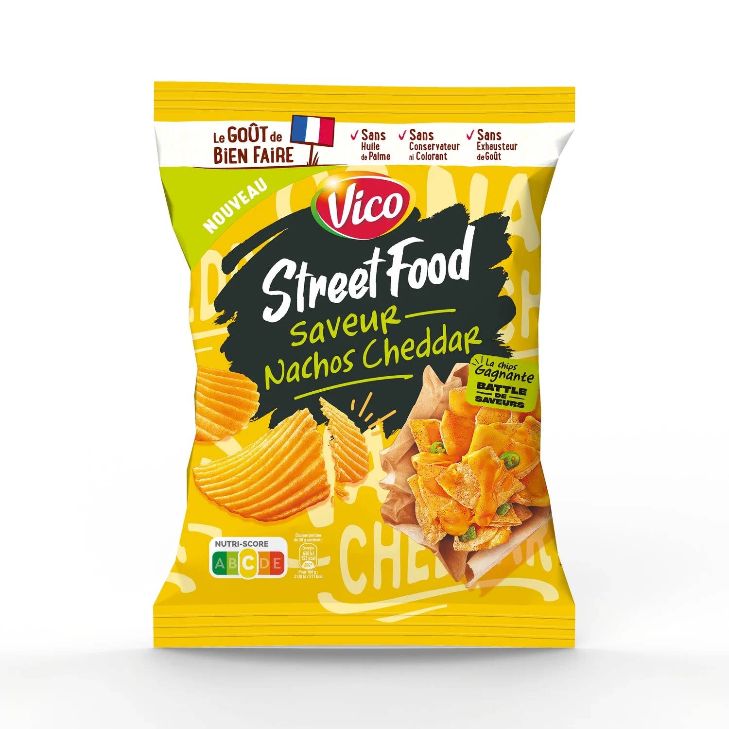 123bonbon - Wholesale Chips - VICO Street Food Cheddar Nachos Flavor