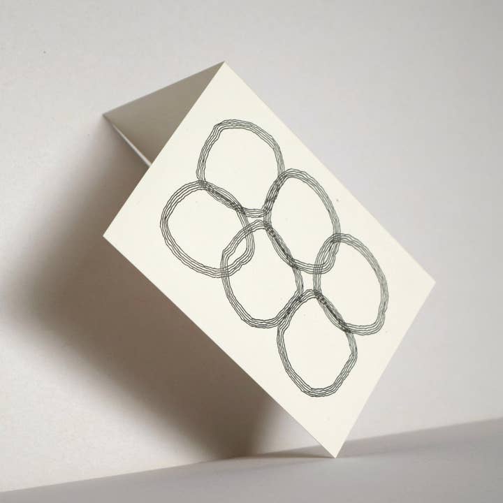 Letterpress Card No.010 "Eddies" for wholesale by A Type Of Cloud