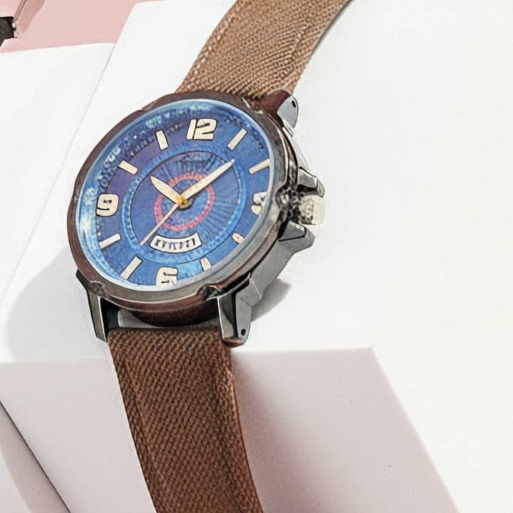 Arya Jewellery Wholesale - Wholesale Wrist Watch - Men's - Men’s Blue Round Face Sport Watch