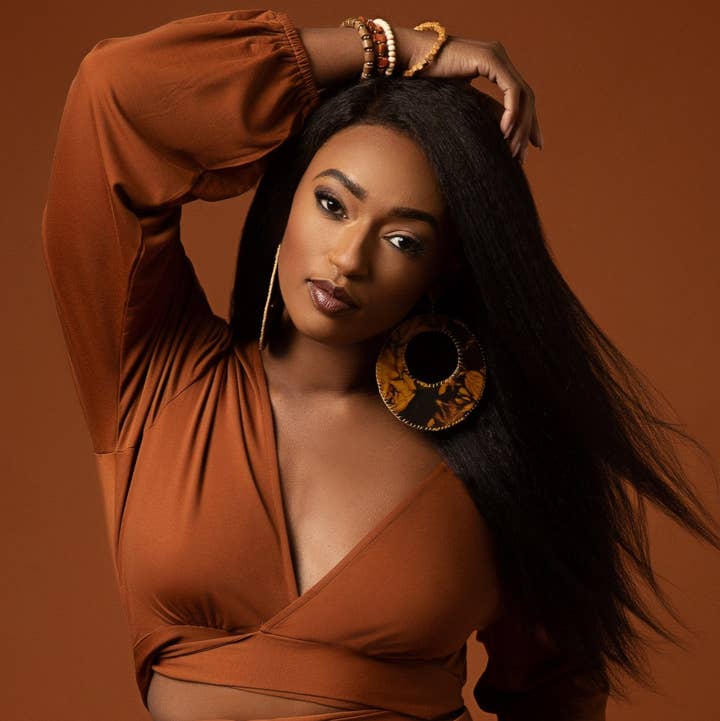 Nadia Chocolate Two-Piece Skirt Set for wholesale by Nina Cheyenne Apparel