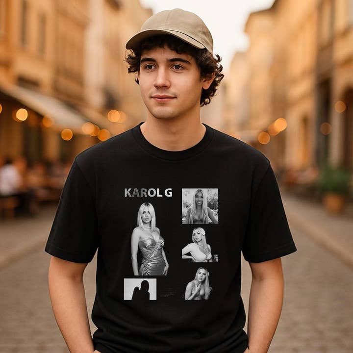 Sort tegnet T-shirt for engroshandel hos fabrica personalizacion