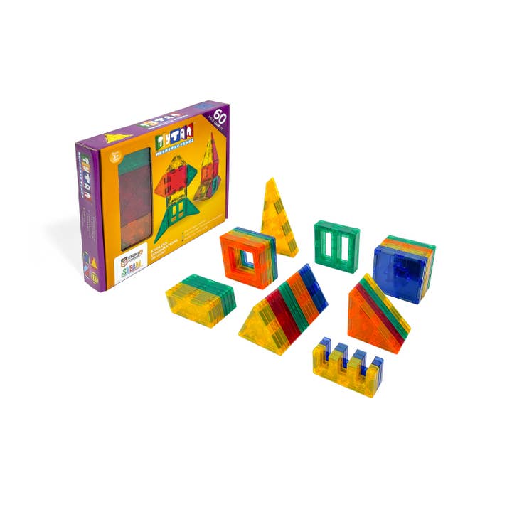 Tytan Toys - Wholesale Building Set - Kids - Tytan® Magnetic Tile Building Set – 60-Piece Club Kit