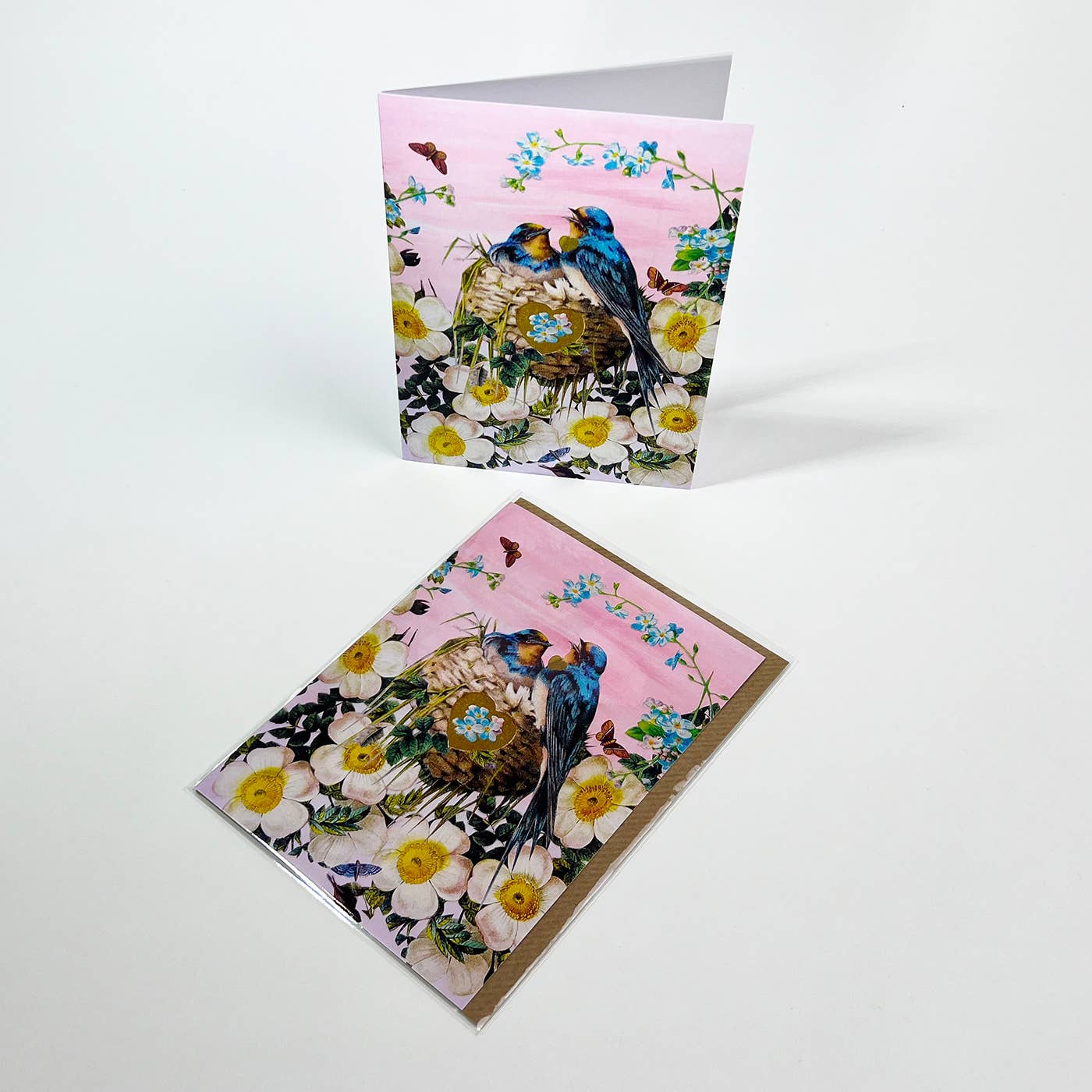 Diana Wilson Arcana – wholesale Love card – Lovebirds Eco-Friendly Valentine's Day Card1