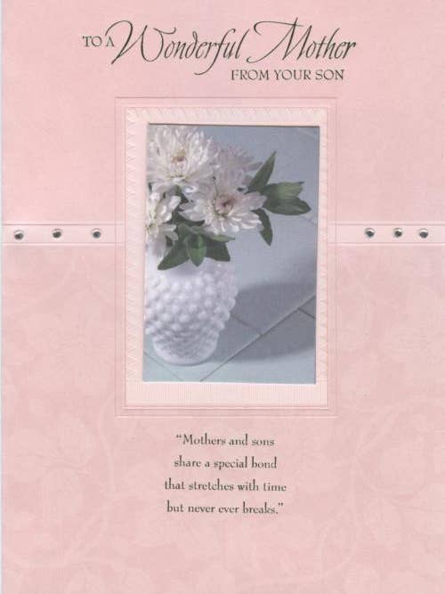 Birthday Mother From Son | GRTC | MD | 44308G for wholesale by DICKENS INC.