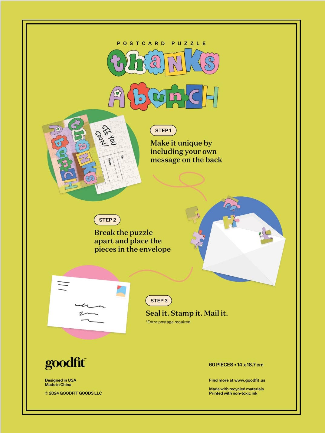 Goodfit Puzzles - Vendita all'ingrosso Puzzle - Adulti - Puzzle cartolina - Thanks A Bunch3