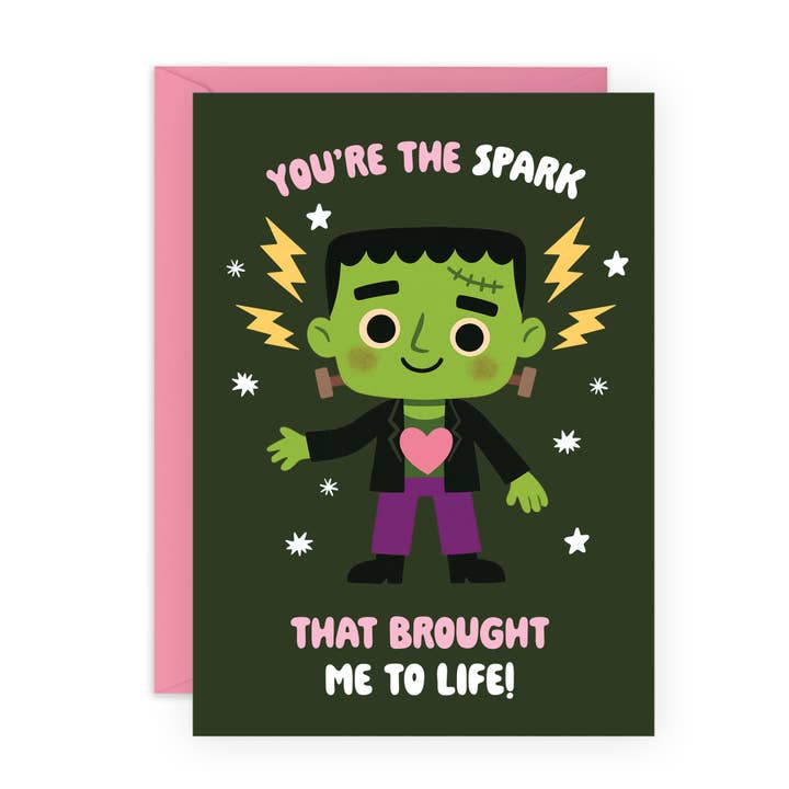 YOU'RE THE SPARK Halloween Card for Him, Her for wholesale by Central 23 Cards