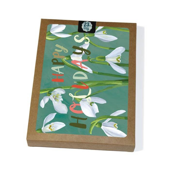 Snowdrops Boxed Card for wholesale by 23rd Day Paper Goods