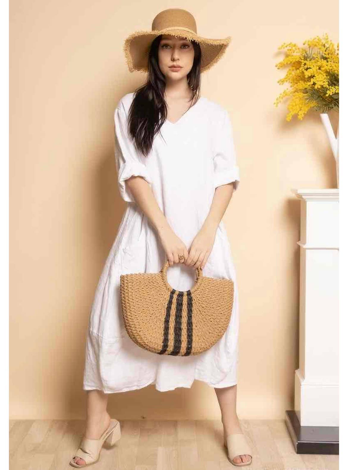 LINEN & COTTON HOUSE – wholesale Dress – Women's – 277 DRESS IN LINEN SPRING SUMMER CLOTHING8