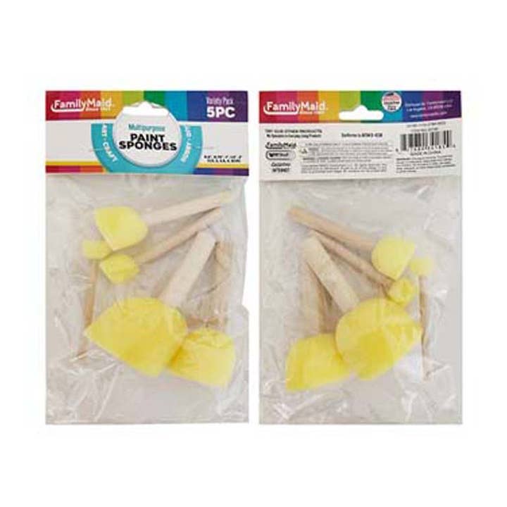 Farbschwämme 5er-Pack mit Stiel für den Großhandel von Deluxe Import Trading