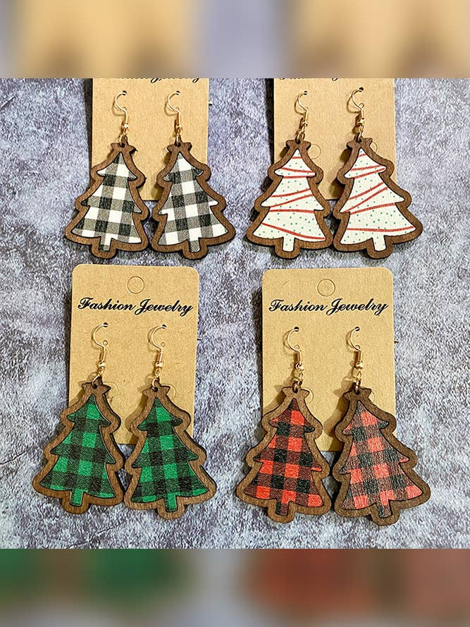 Brincos XC004 Árvore de Natal MOQ 5pcs XC004 por atacado de UNISHE