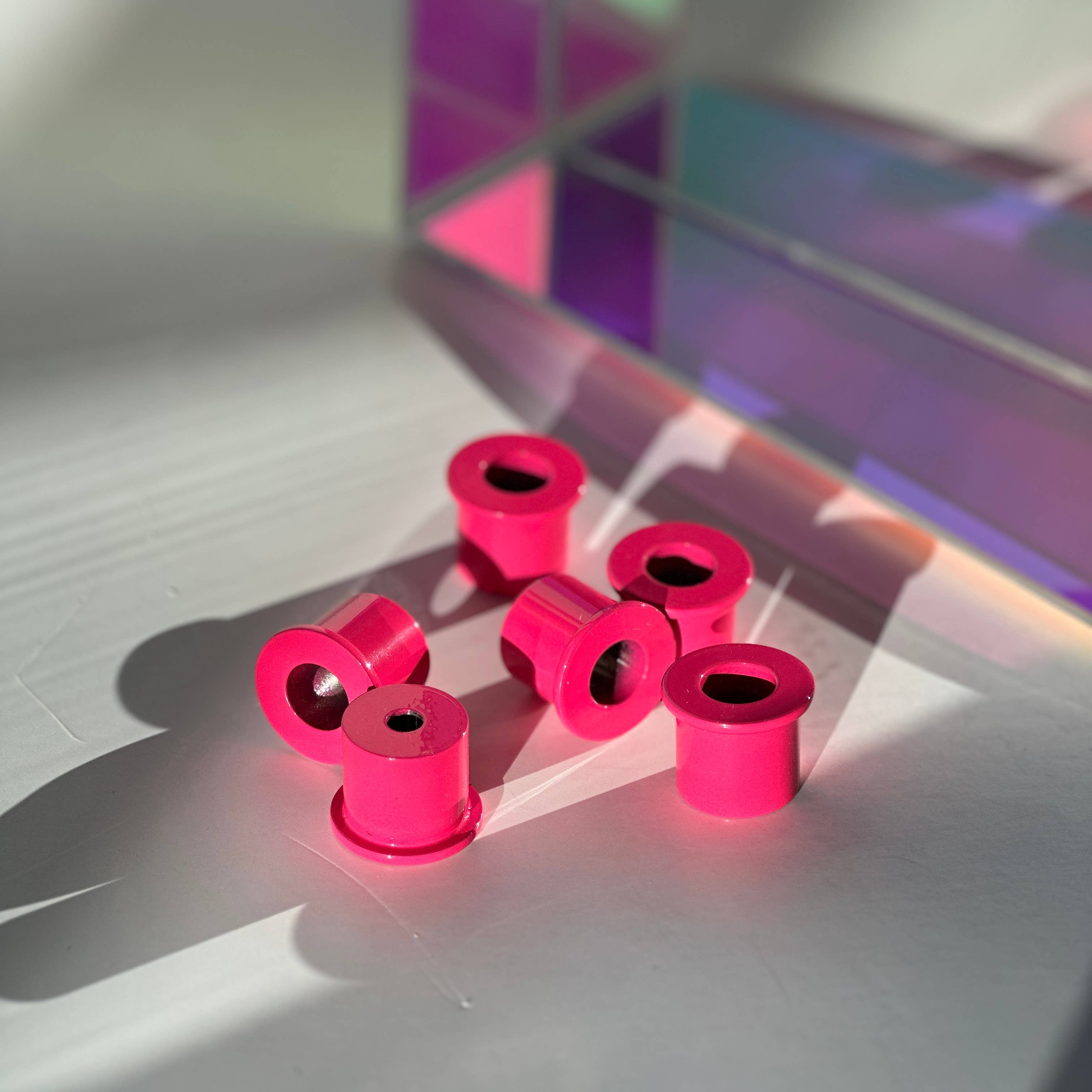 Pink Stories – wholesale Ljushållare – Fitter – adapter för smala ljusstakar i neonrosa8