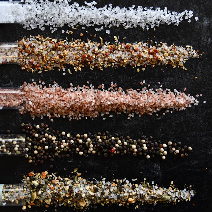 Salt Sisters - Vendita all'ingrosso Sale - Tubo di ricarica per macinino, sale marino, brasiliano, grosso, 4 oz