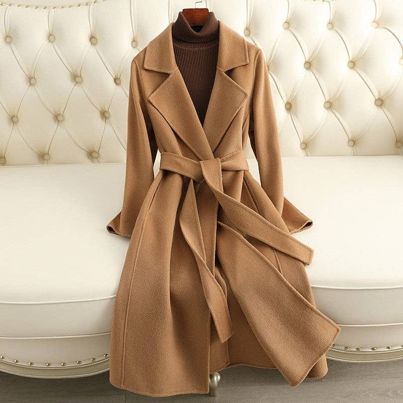 Sheer Trend - Wholesale Coat - Women's - Double Faced Wool Long Coat5