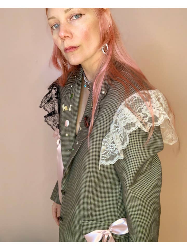 Shop Journal Vintage - Vente Blazer – femme - Joli blazer punk personnalisé1