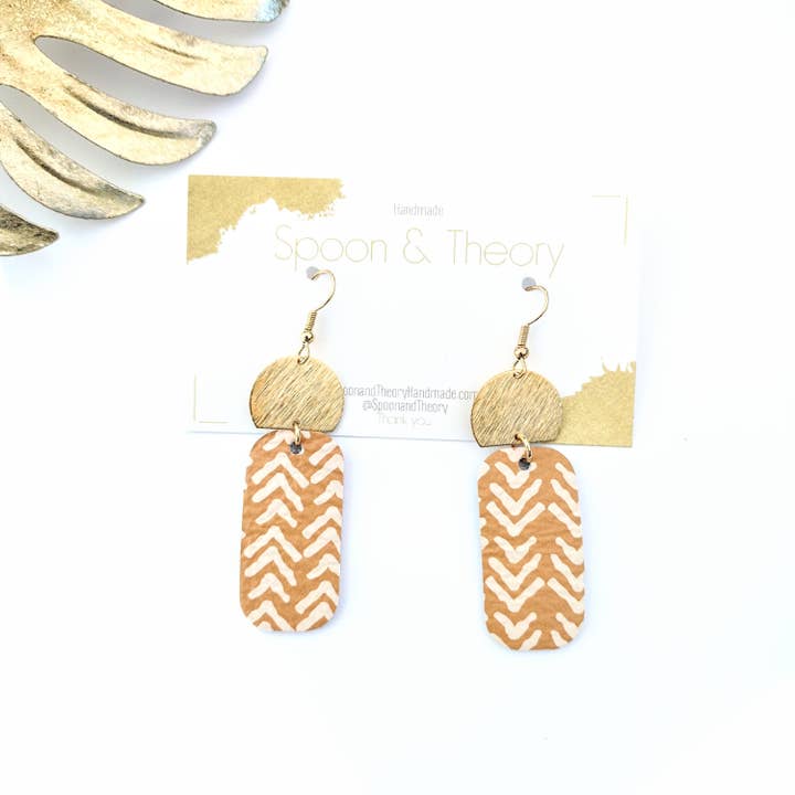 Boucles d'oreilles en cuir Vanna Boucles d'oreilles tendance Brunch Date Night pour la vente par Spoon & Theory Handmade