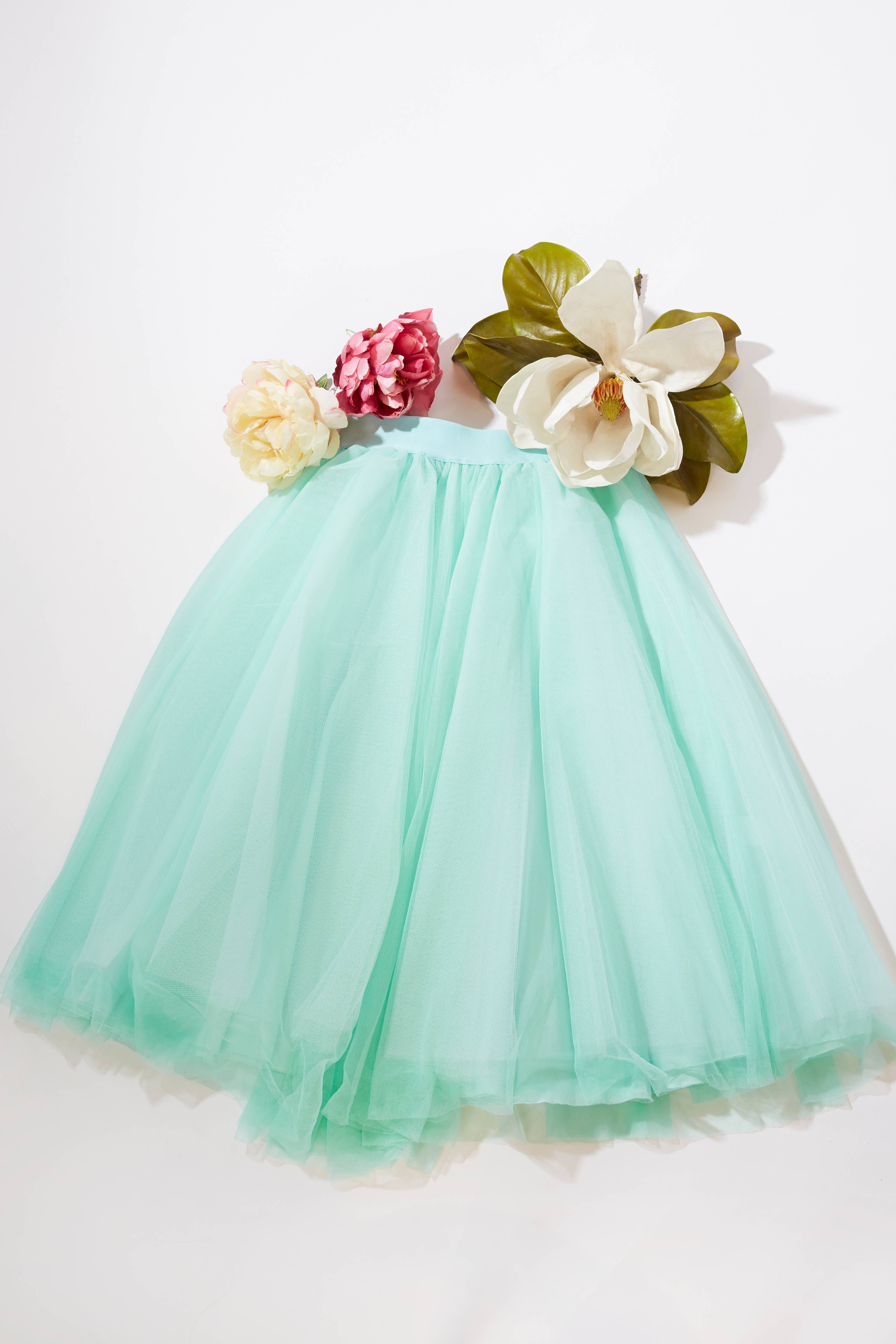 Sylvie Muller - Wholesale Skirt - Women's - Midi Mint Tutu tulle skirt4