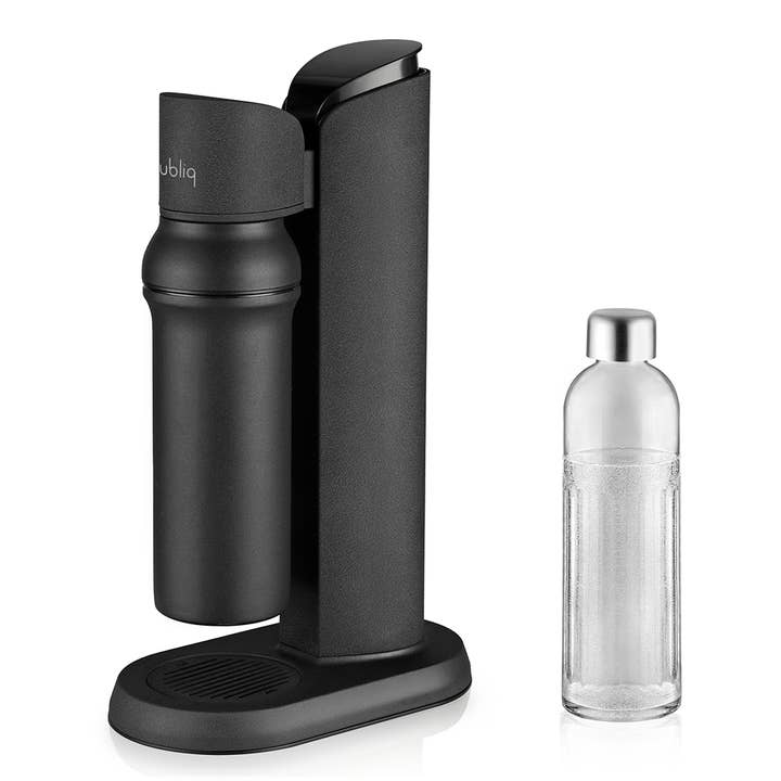 Carbonateur en verre bubliq noir mat - Machine à eau pétillante pour la vente par bubliq
