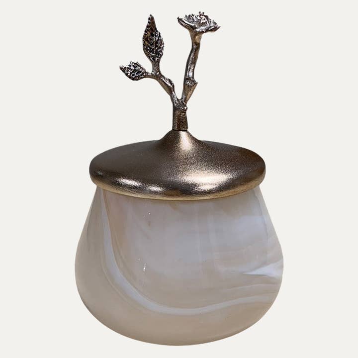 The Vintage Rose Collection - Cotton Ball Container for wholesale by Decozen