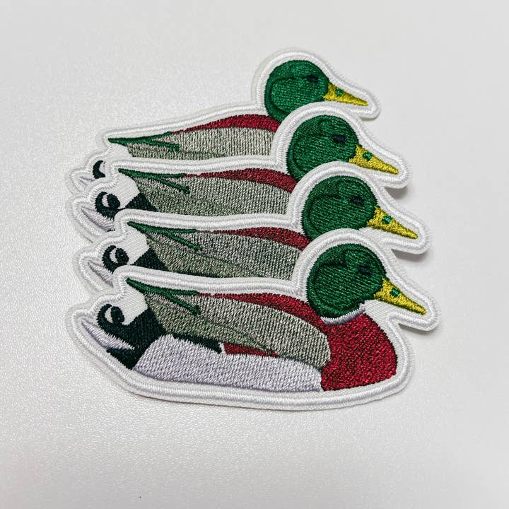 TEELUX - Wholesale Patch - 3" Mallard Duck - Embroidered Hat Patch2