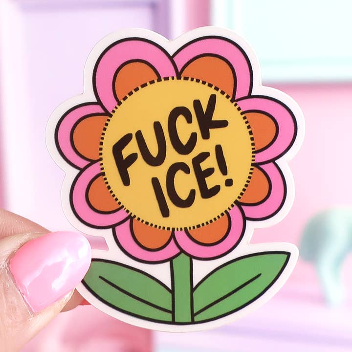 Adesivo "Fuck Ice" per la vendita all'ingrosso da parte di Kate Gabrielle