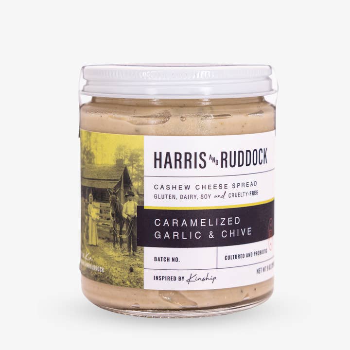 Harris and Ruddock - Venta al por mayor Quesos - Crema de queso con ajo y cebollino caramelizado, 9 onzas