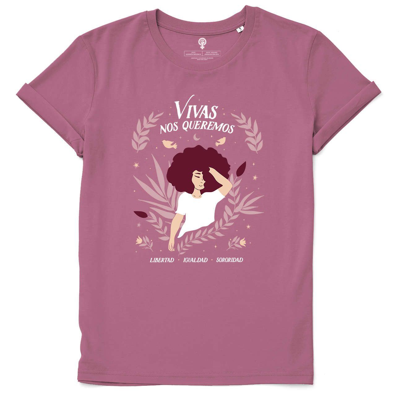 FEM – wholesale Screen printed t-shirt – Women′s – Vivas we love each other 💪💜5
