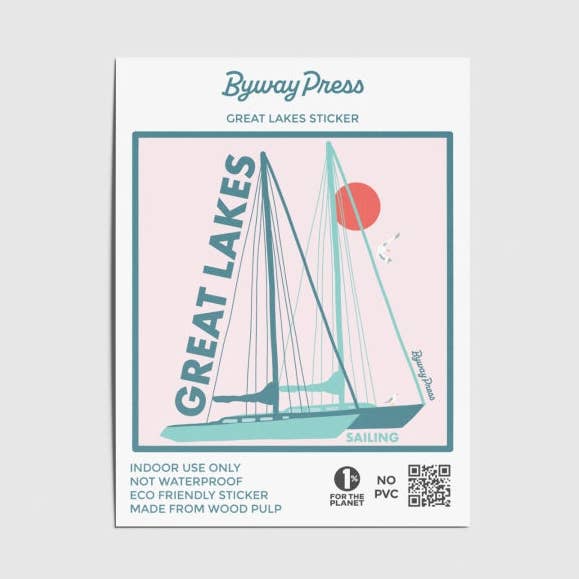 Segelaufkleber Great Lakes für den Großhandel von Byway Press
