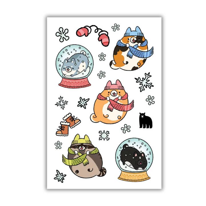 Pays des merveilles hiver pour la vente par Four Bears Sticker Club