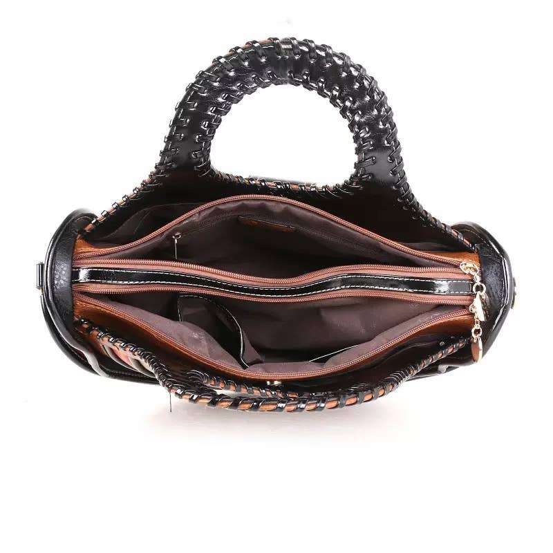 MB Fashion Wholesale - Vente Sacoche – femme - SACOCHE À ANSE RONDE EVERY FASHION AVEC ENSEMBLE PORTEFEUILLE ASSORTI QJ-831811