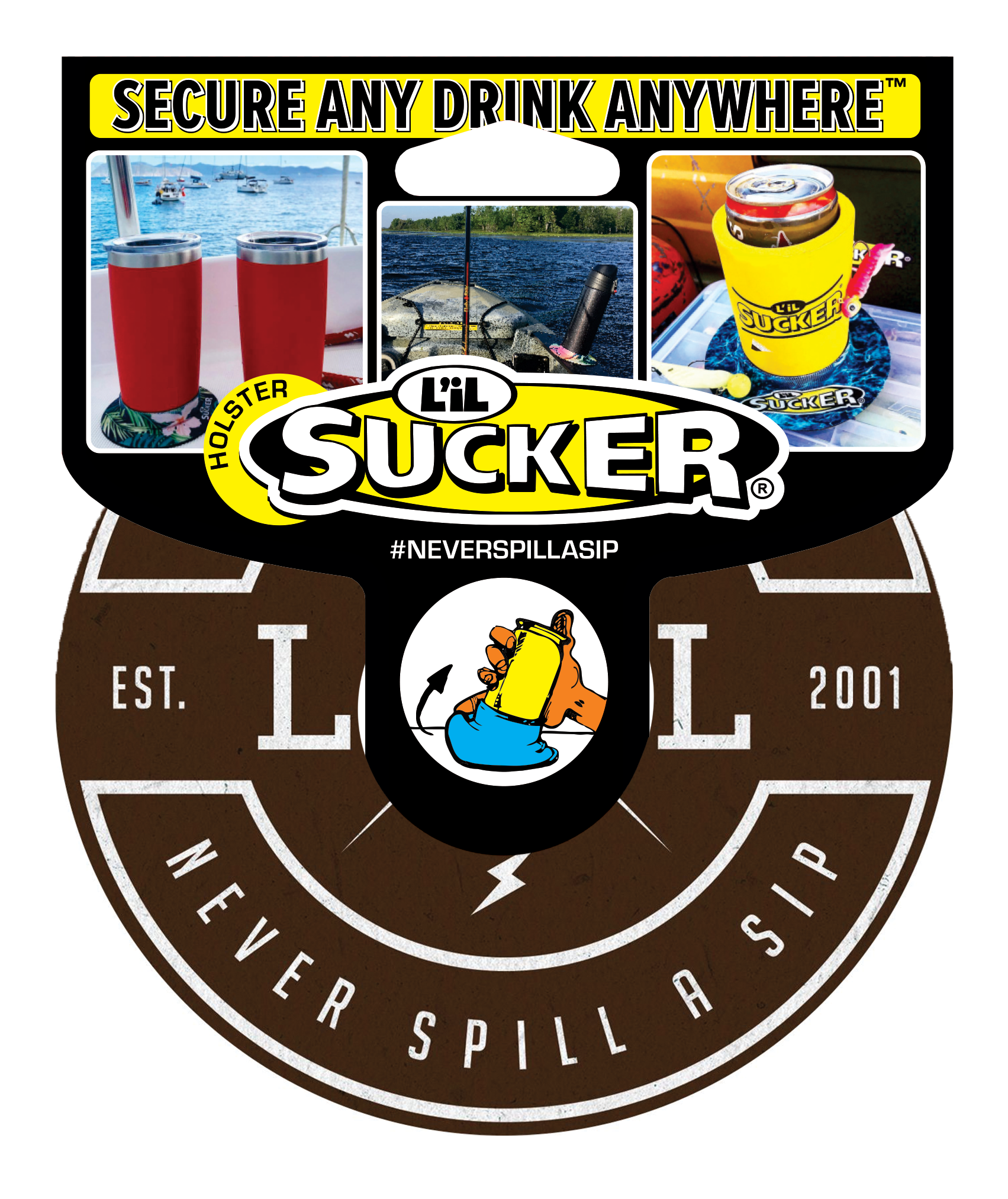 Lil Sucker - Wholesale Drink Huggers & Koozies - #NEVERSPILLASIP COLLECTION12